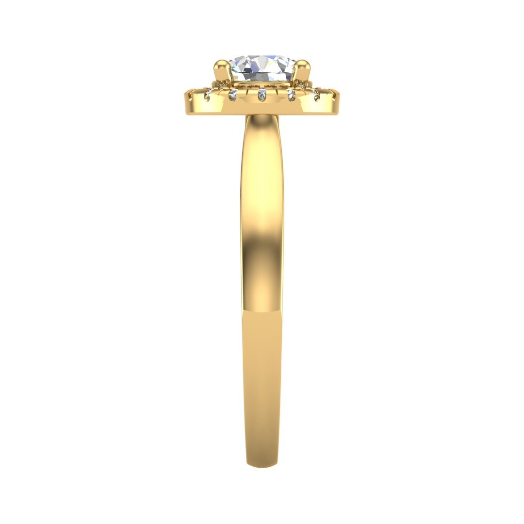 Gia Halo Engagement Ring